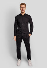 BS Pavarotti Super Slim Fit Skjorte - Black