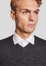 BS Merkur regular fit Strik - Grey