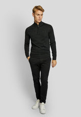 BS Pelle regular fit Strik - Charcoal