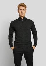 BS Pelle regular fit Strik - Charcoal