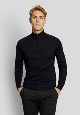 BS Pelle regular fit Strik - Navy