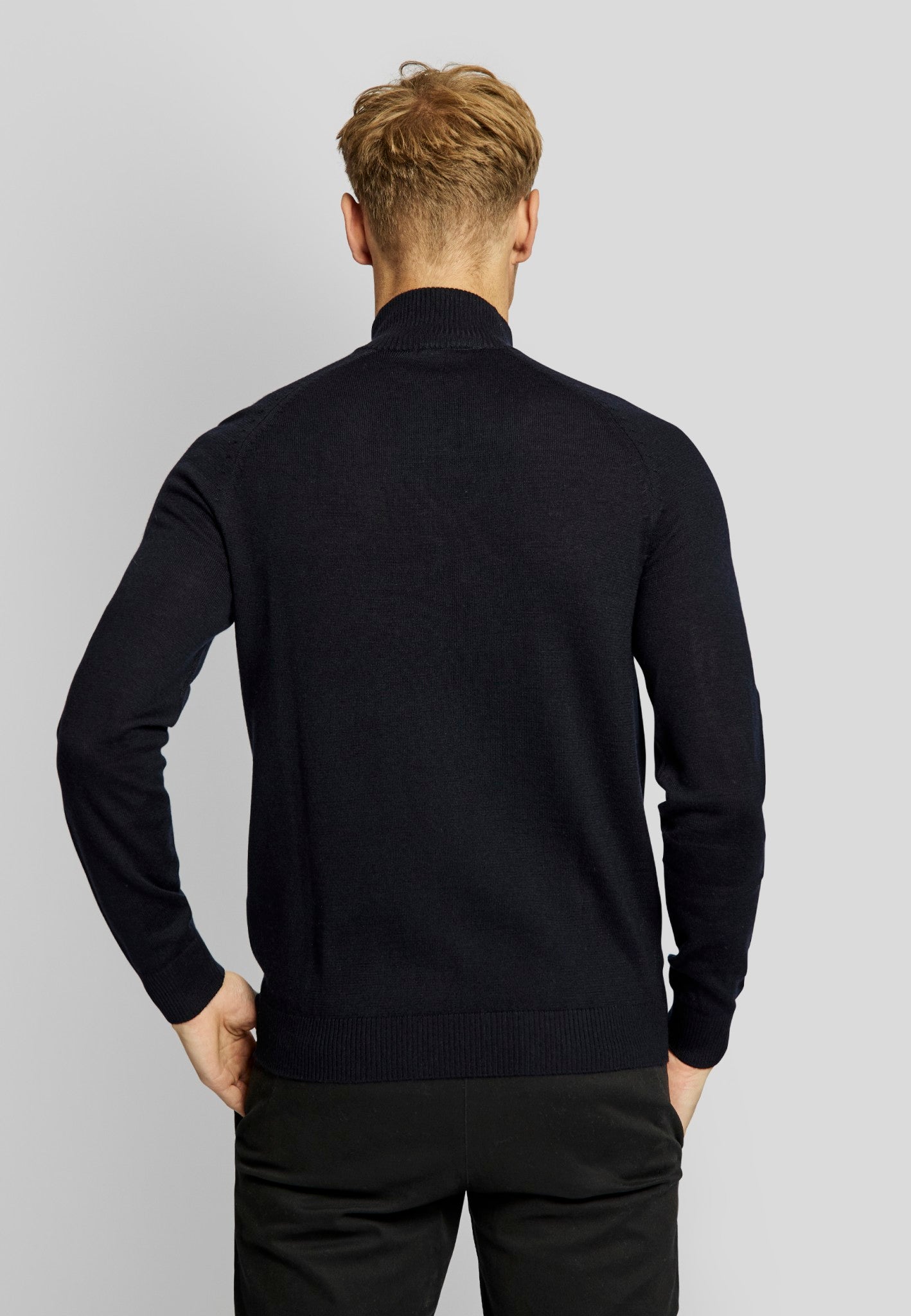 BS Pelle regular fit Strik - Navy