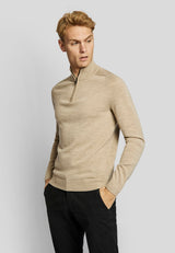 BS Pelle regular fit Strik - Sand
