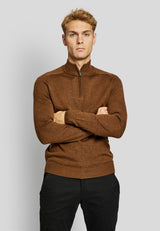 BS Pelle regular fit Strik - Tobacco