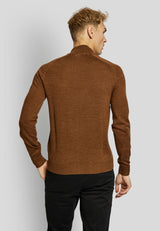 BS Pelle regular fit Strik - Tobacco