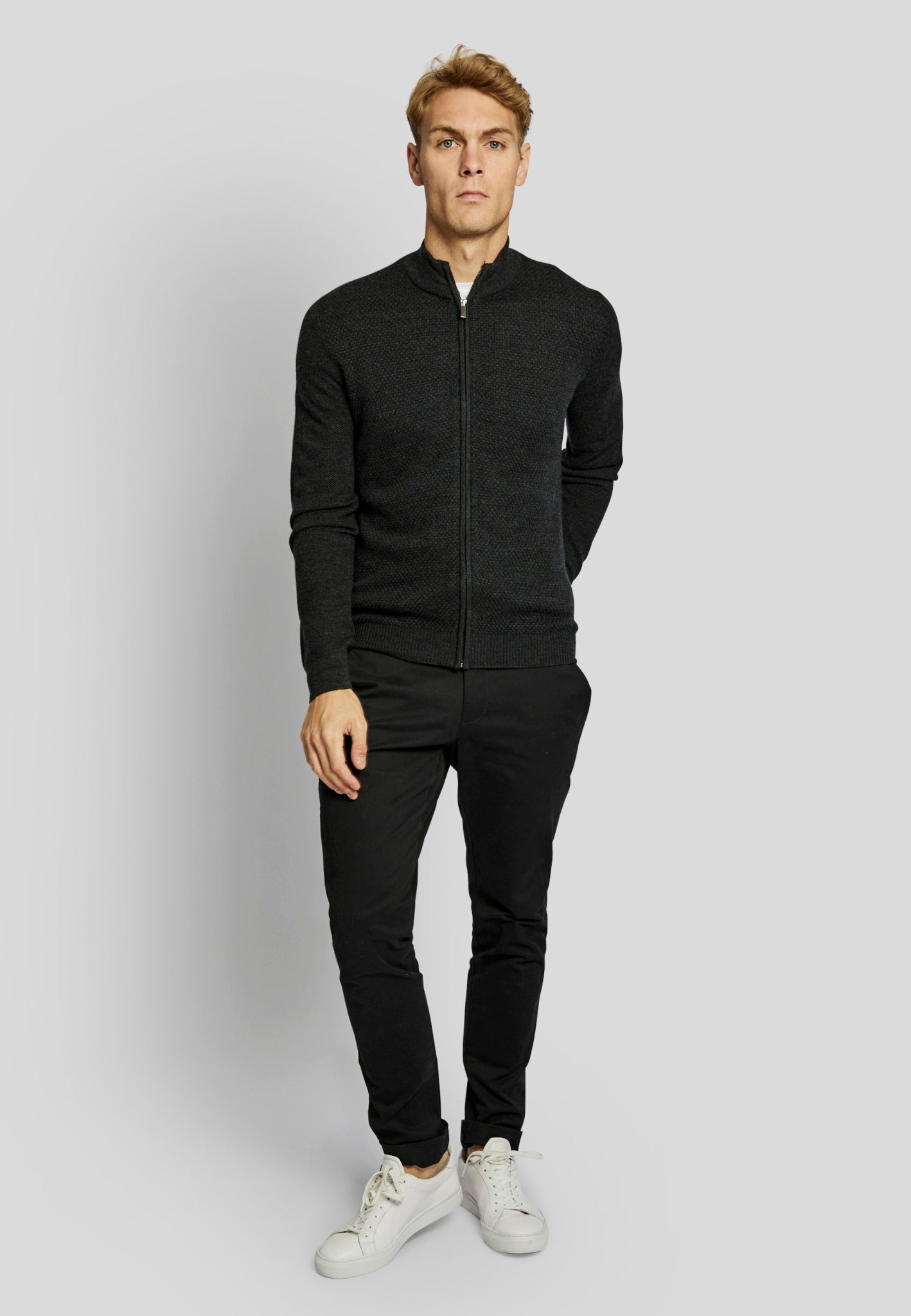 BS Conrad regular fit Strik - Charcoal