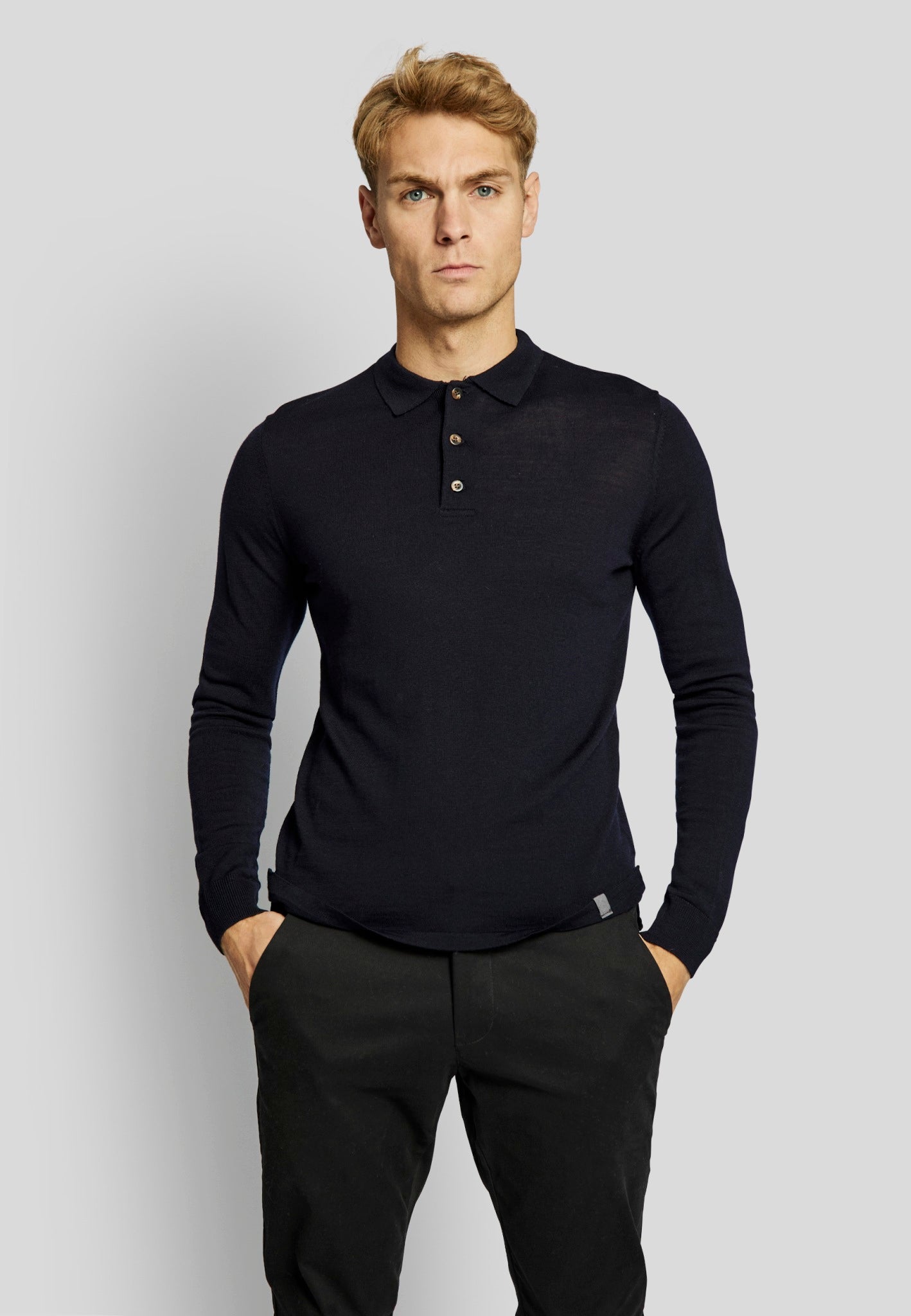 BS Loui regular fit Strik - Navy
