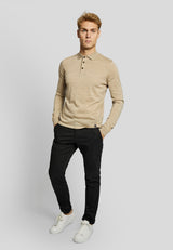 BS Loui regular fit Strik - Sand