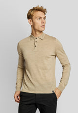 BS Loui regular fit Strik - Sand