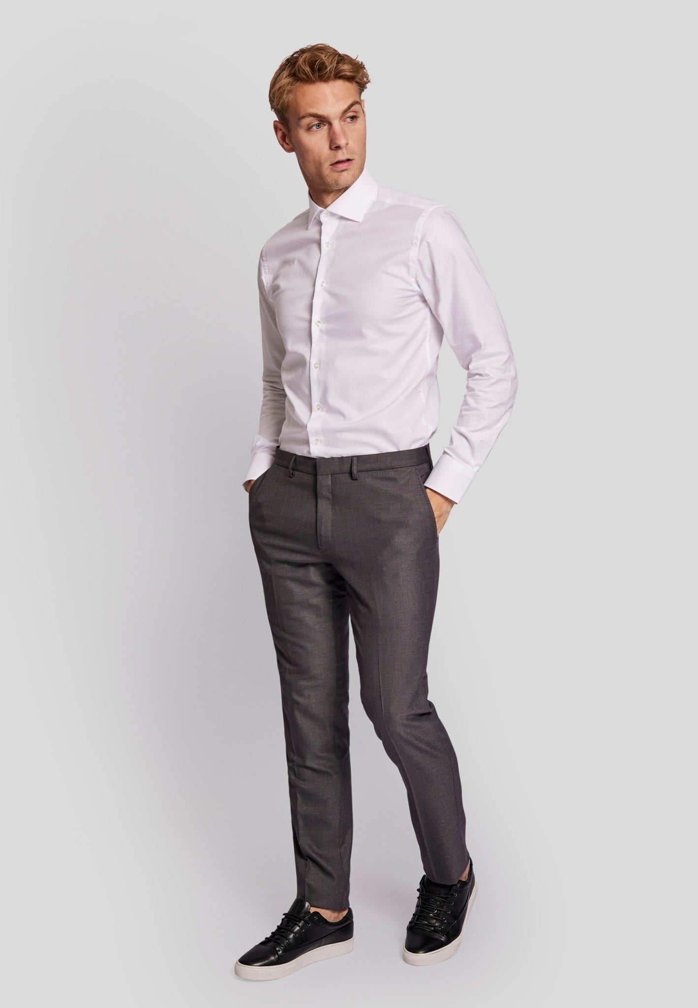 BS Skiathos slim fit Suit Byxor - Grey