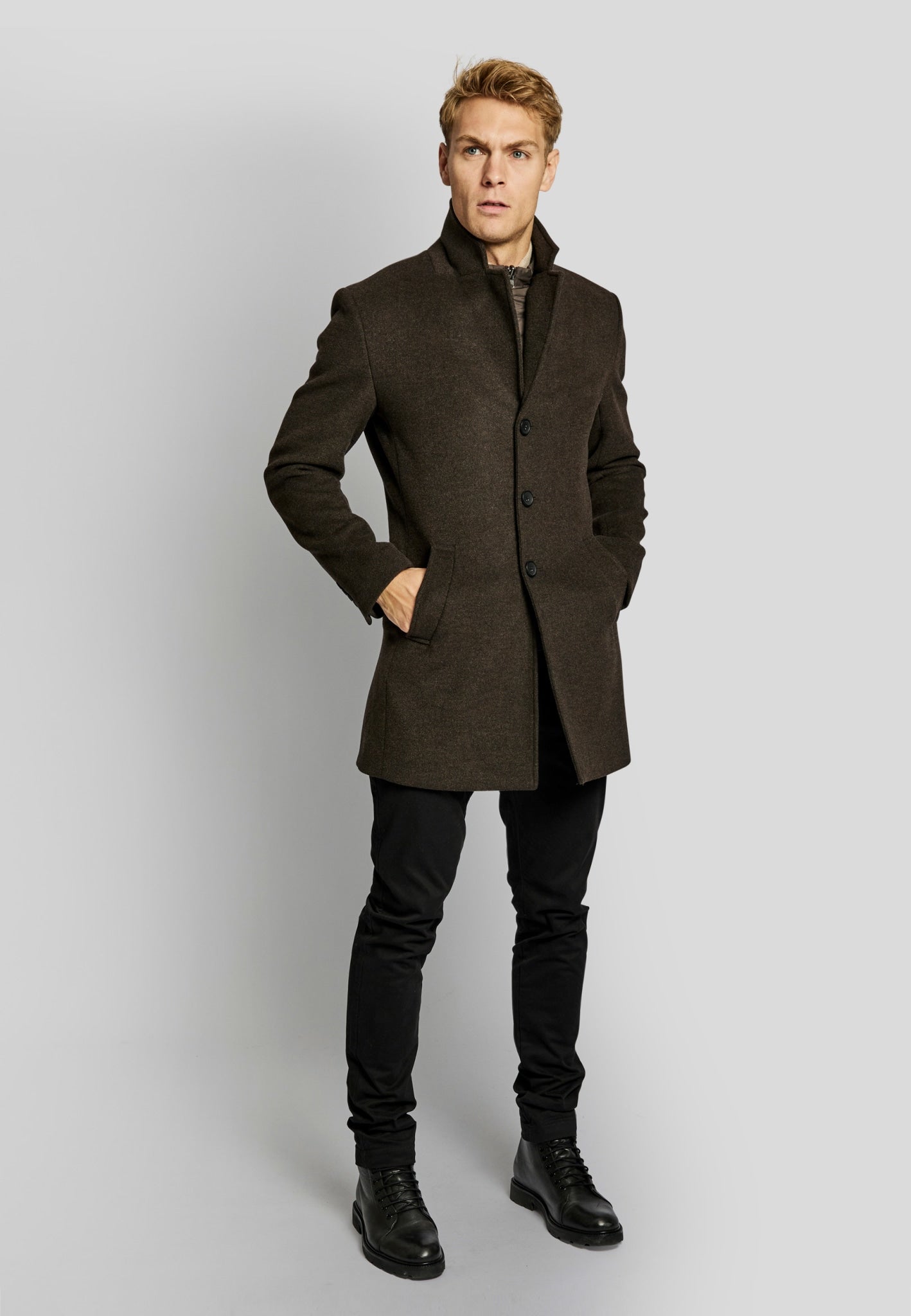 BS Kingston slim fit Rock - Brown