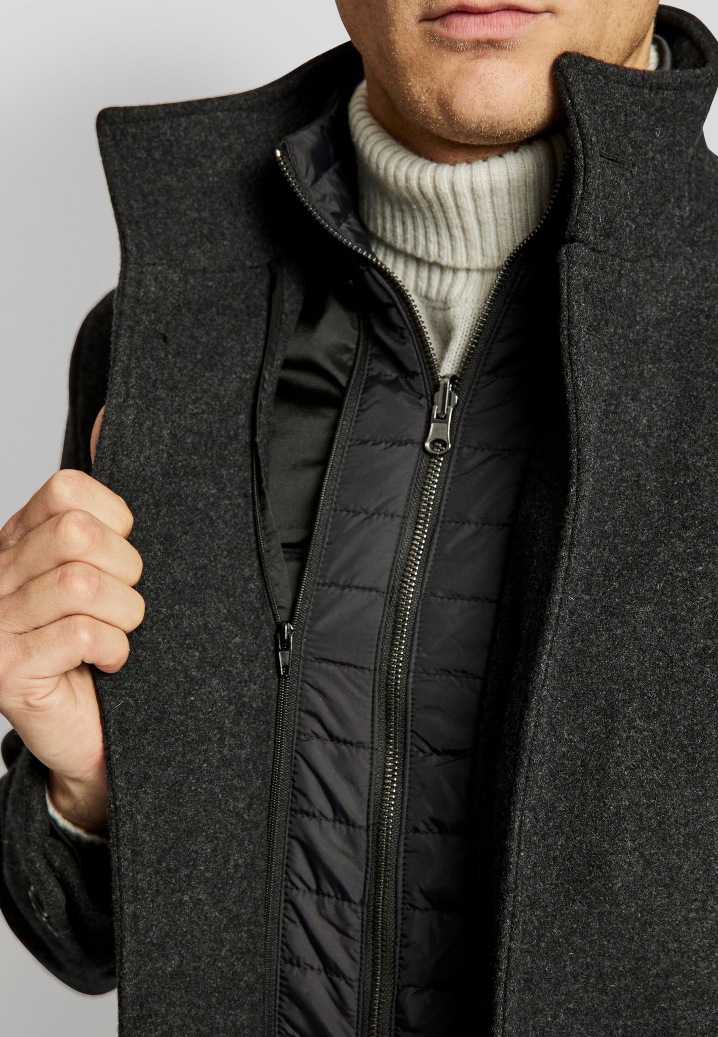 BS Ontario slim fit Frakke - Charcoal