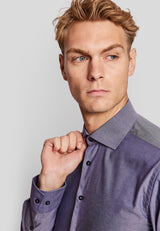 BS Dufresne slim fit Skjorte - Blue