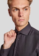 BS Dumo slim fit Skjorte - Charcoal