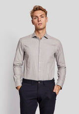 BS Lincoln slim fit Skjorte - Light Grey