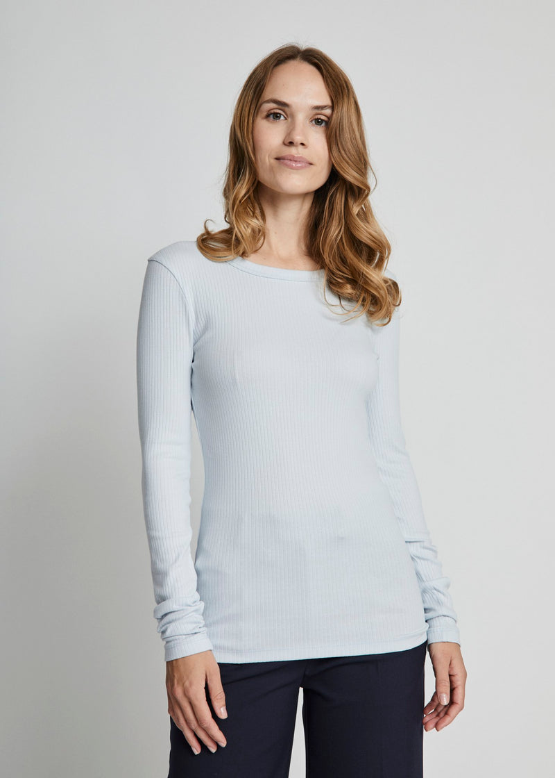 BS Margrethe Langærmet T-Shirt - Light Blue