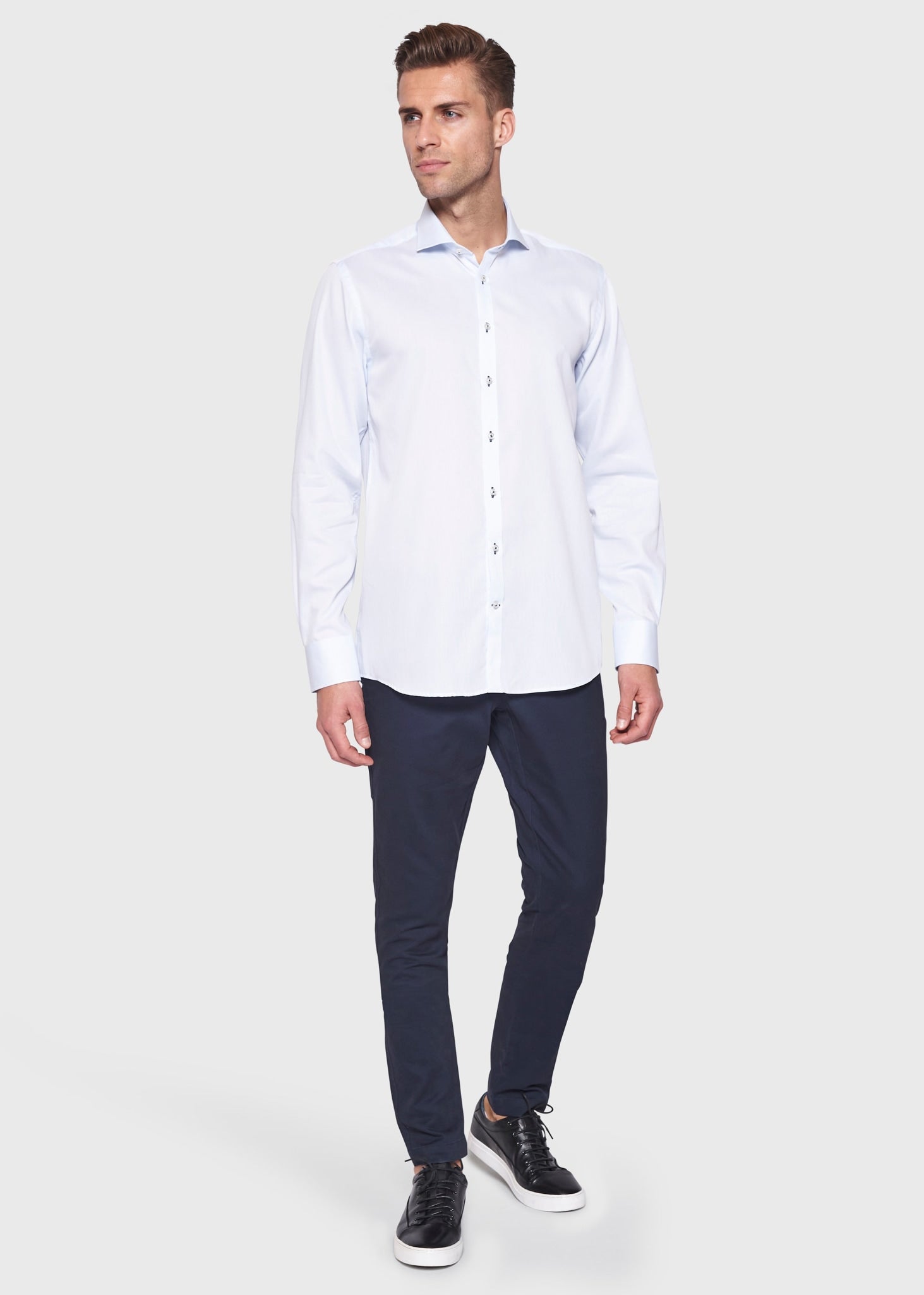 BS Djemba Modern Fit Skjorte Light Blue - Light Blue