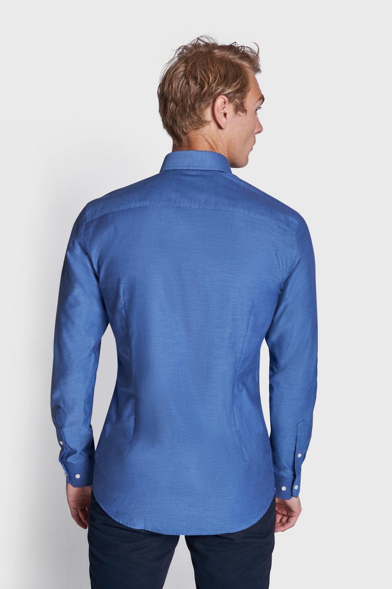 BS Beech Modern Fit Skjorte - Dark Blue