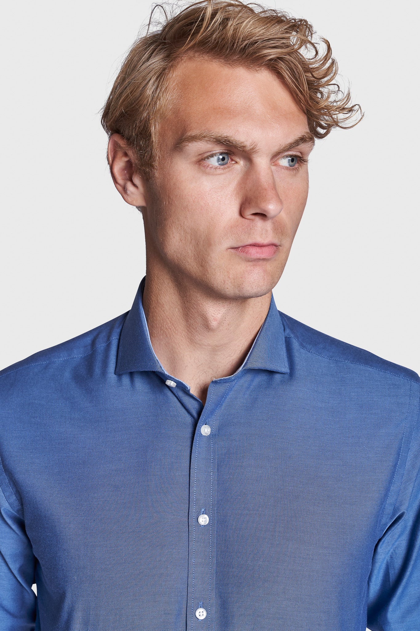 BS Beech Modern Fit Skjorte - Dark Blue