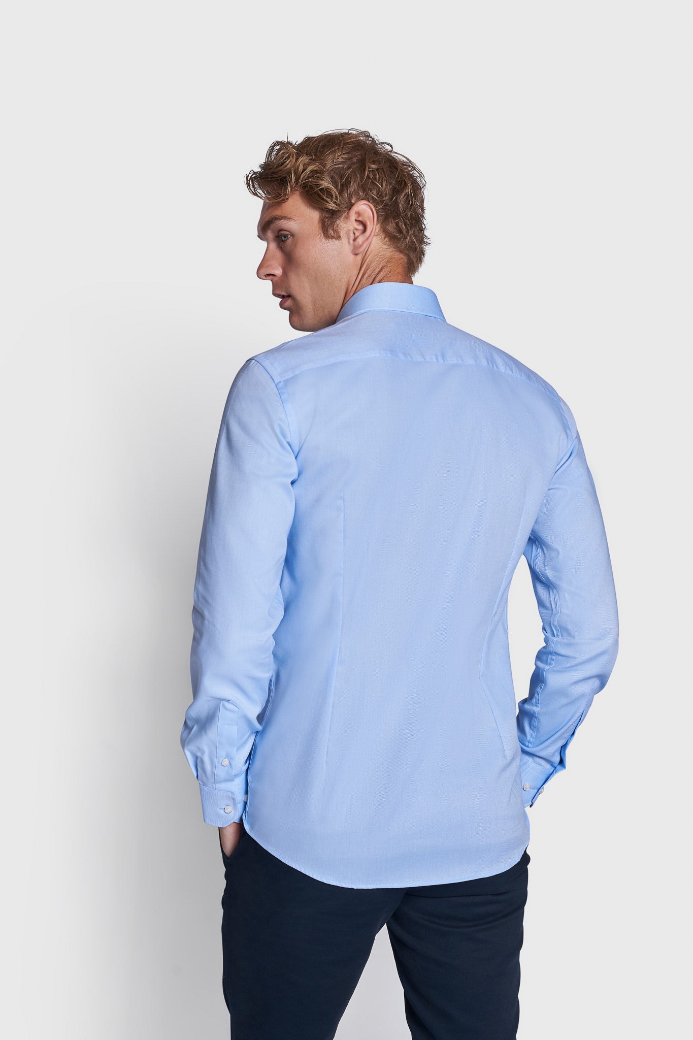 BS Basswood Slim Fit Shirt - Light Blue