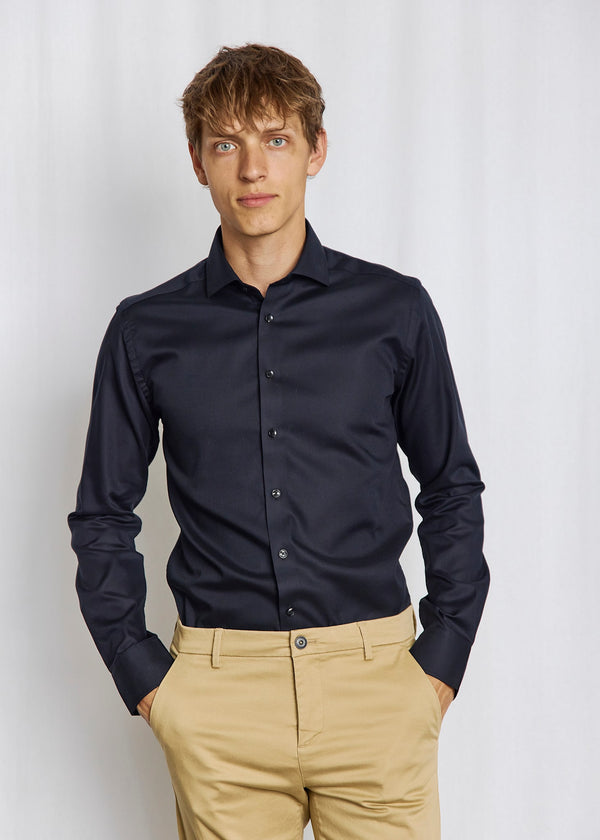 BS Miles Slim Fit Skjorte - Black
