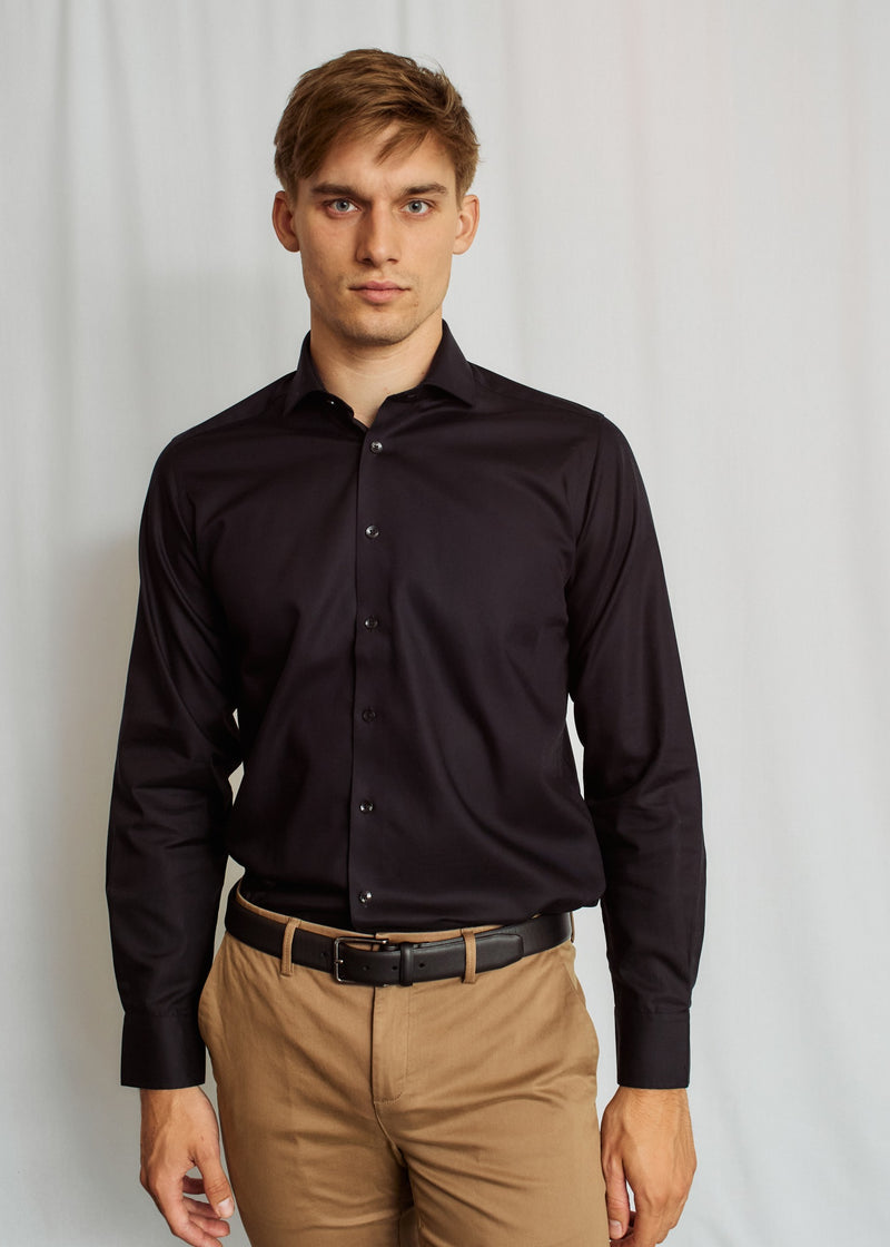 BS Miles Slim Fit Skjorte - Black