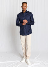BS Miles Slim Fit Skjorte - Navy