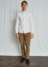 BS Miles Slim Fit Skjorte - White