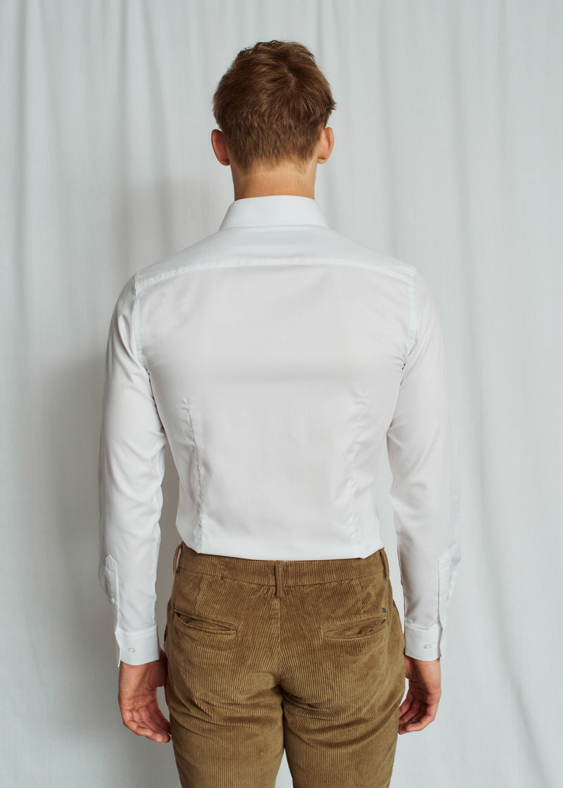 BS Miles Slim Fit Skjorte - White