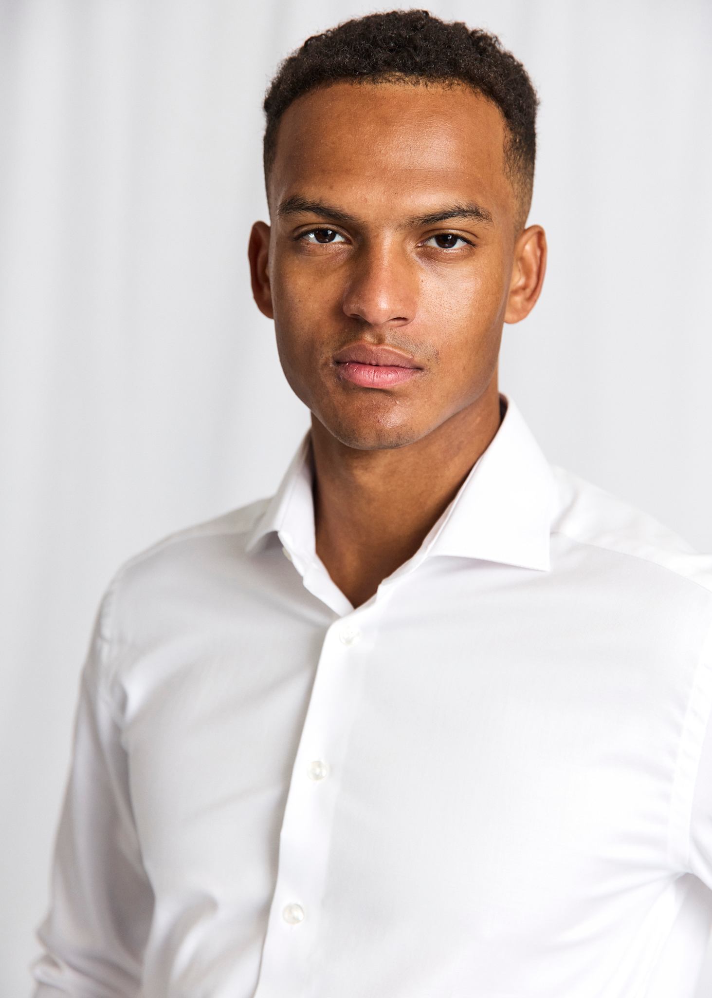 BS Miles Slim Fit Skjorte - White