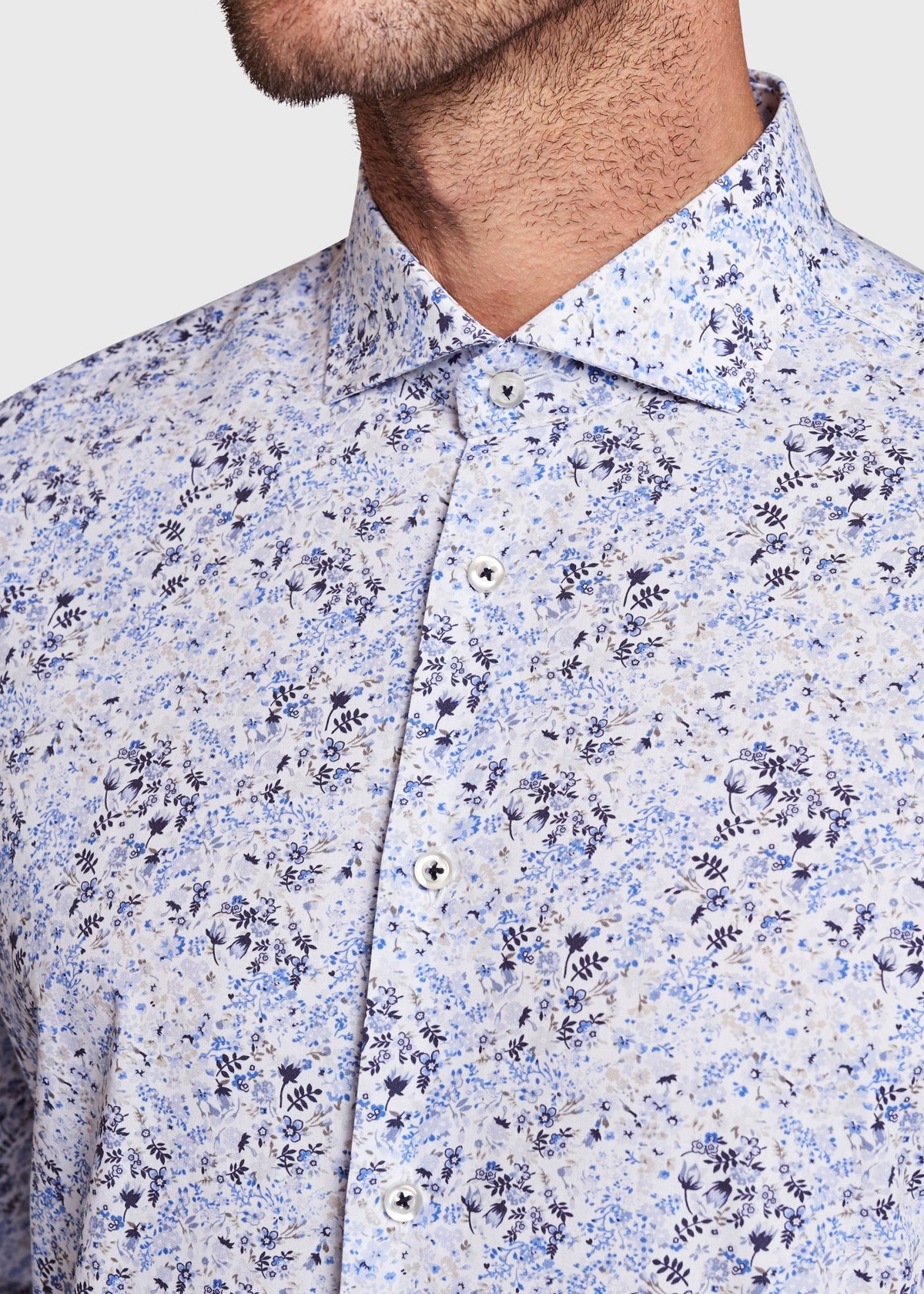 BS Manny Super Slim Fit Skjorte - Light Blue