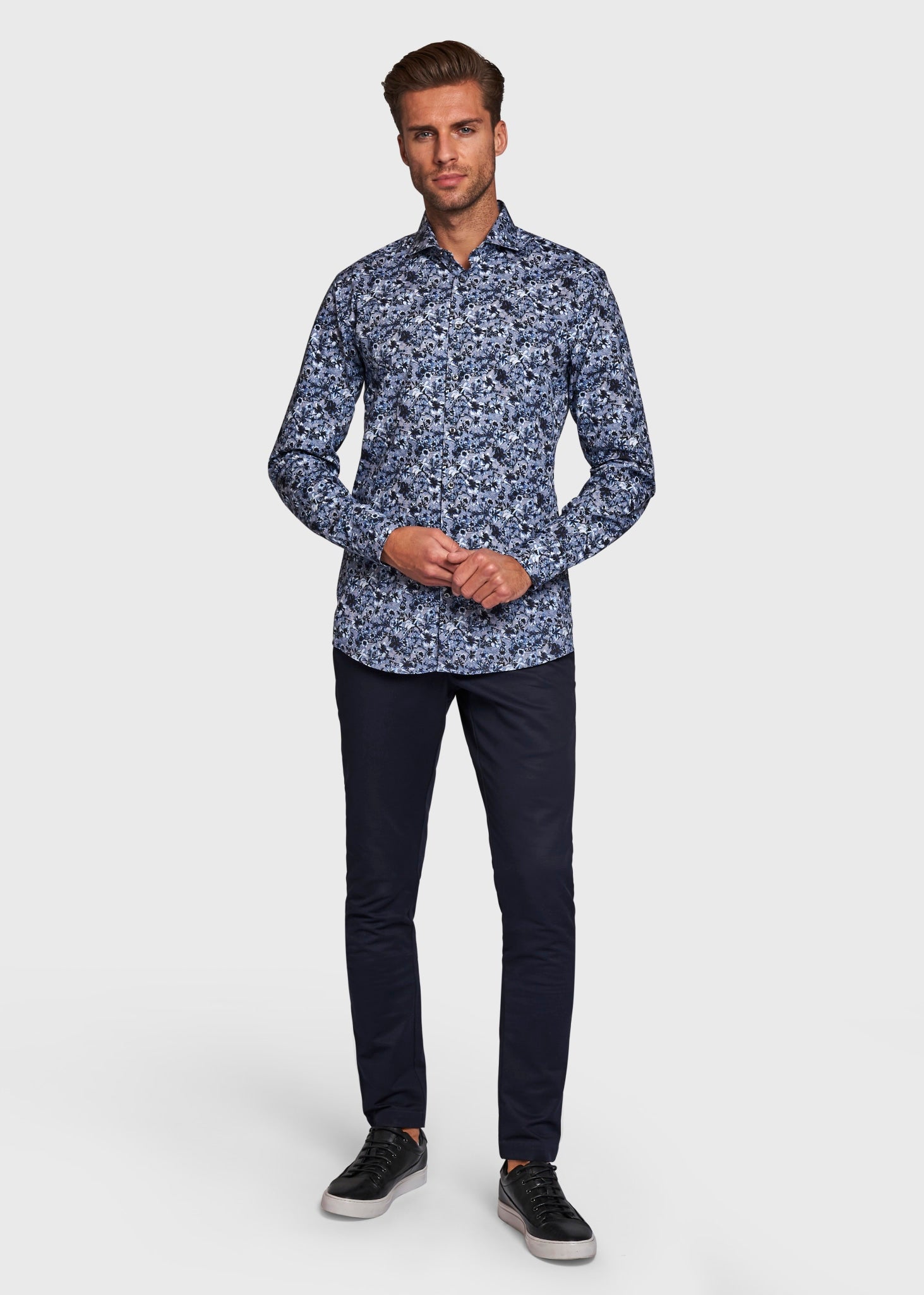 BS Alquist Slim Fit Skjorta - Blue