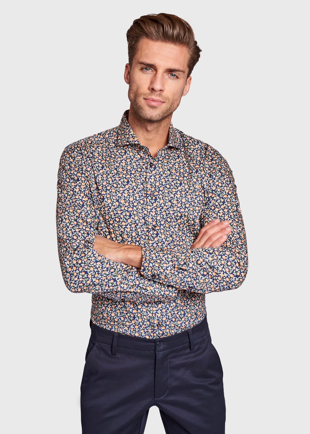 BS Jesse Slim Fit Skjorte - Dark Blue