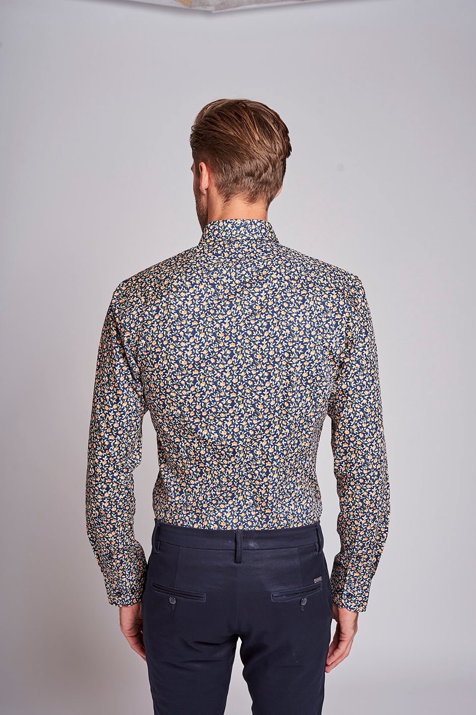 BS Jesse Slim Fit Skjorte - Dark Blue