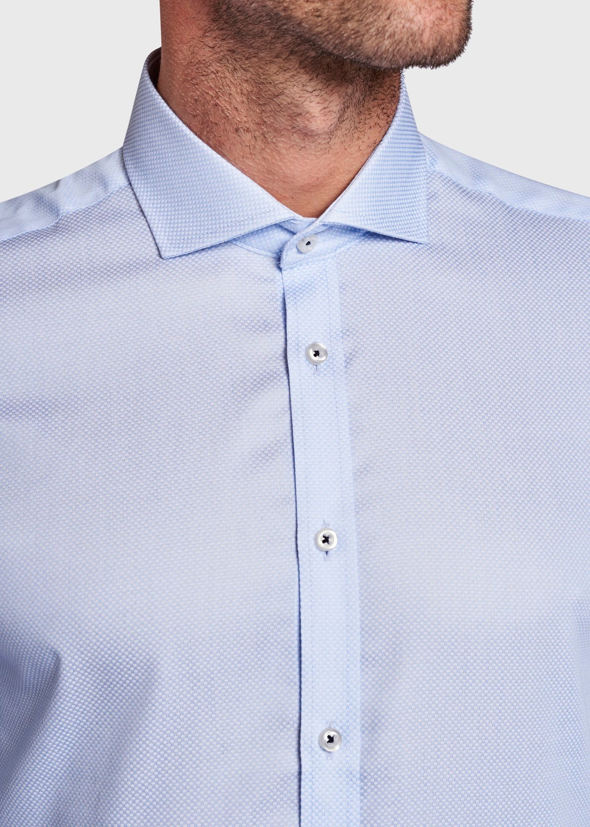 BS Lester Slim Fit Skjorte - Light Blue