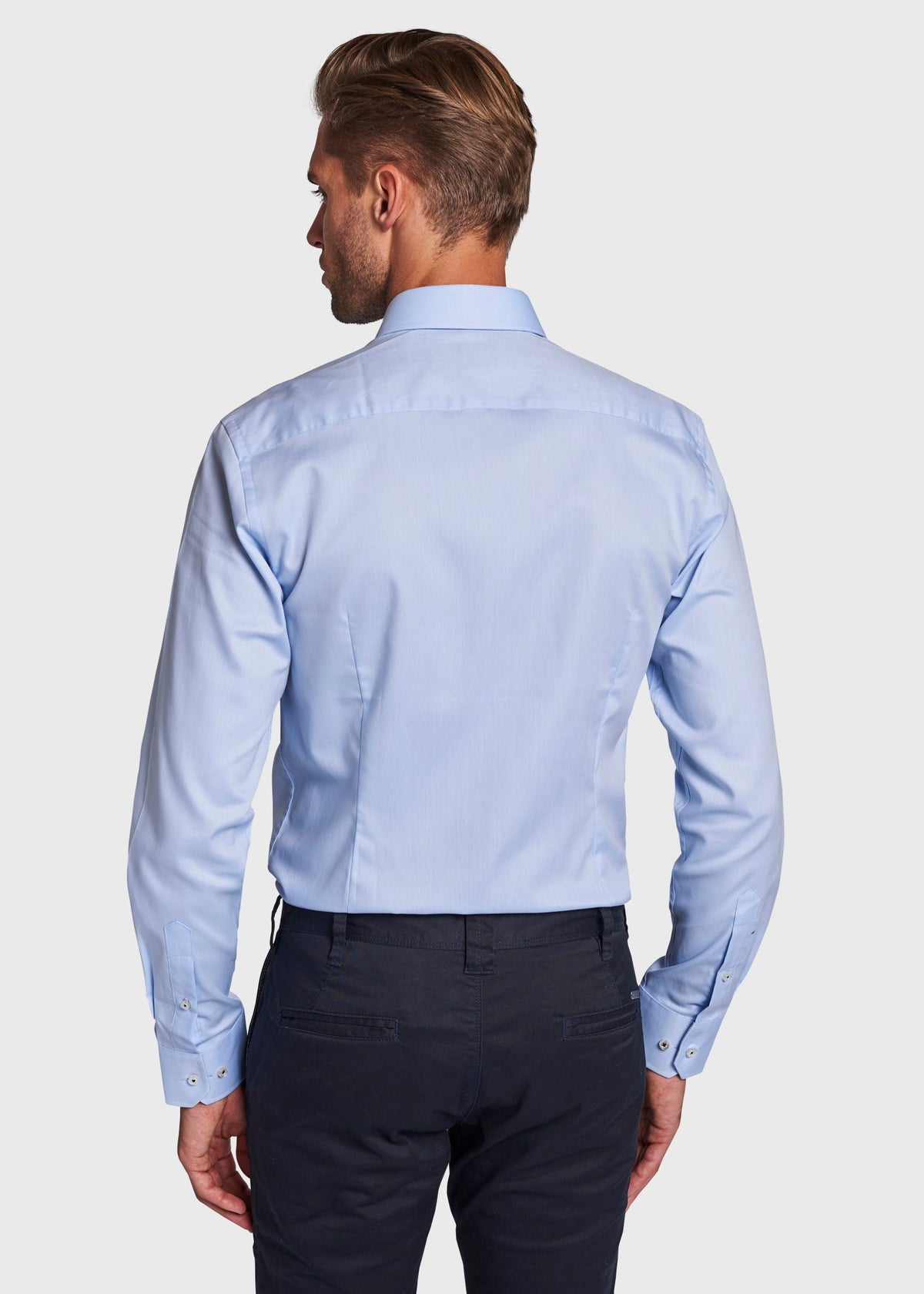 BS Mitte Slim Fit Skjorte - Light Blue