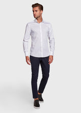 BS White Slim Fit Skjorte - White