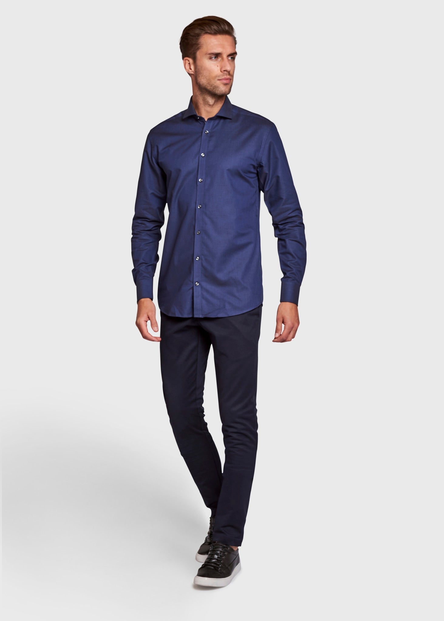 BS Alderweireld Modern Fit Skjorta - Marinblå