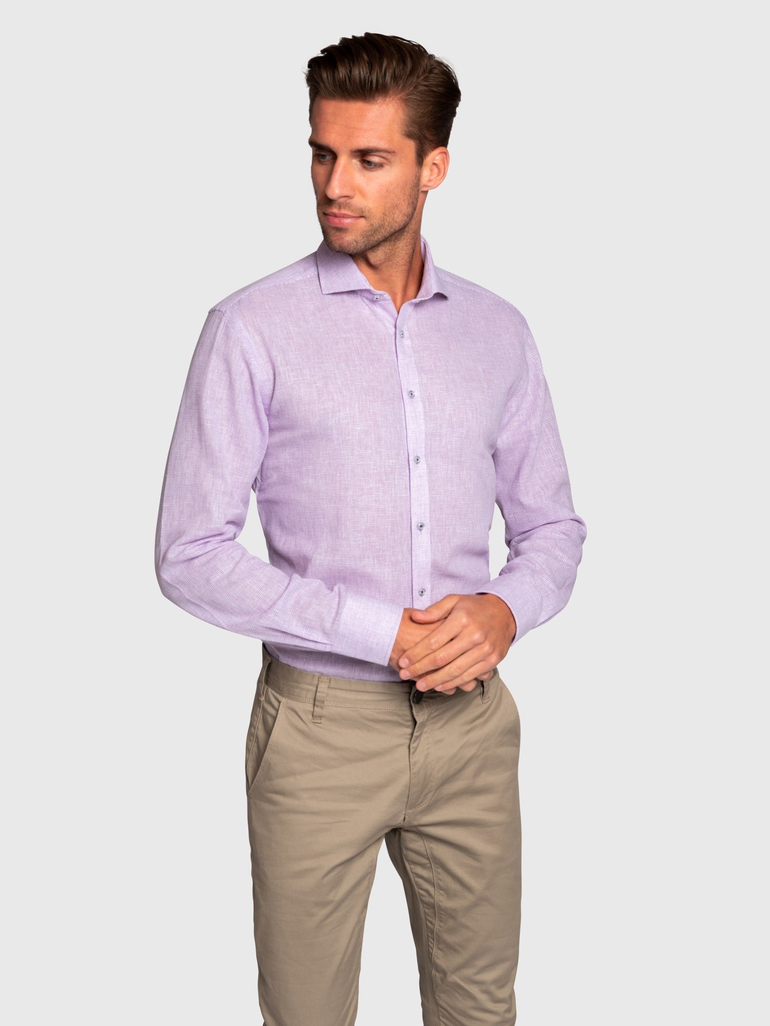 BS Alena Modern Fit Skjorta - Purple
