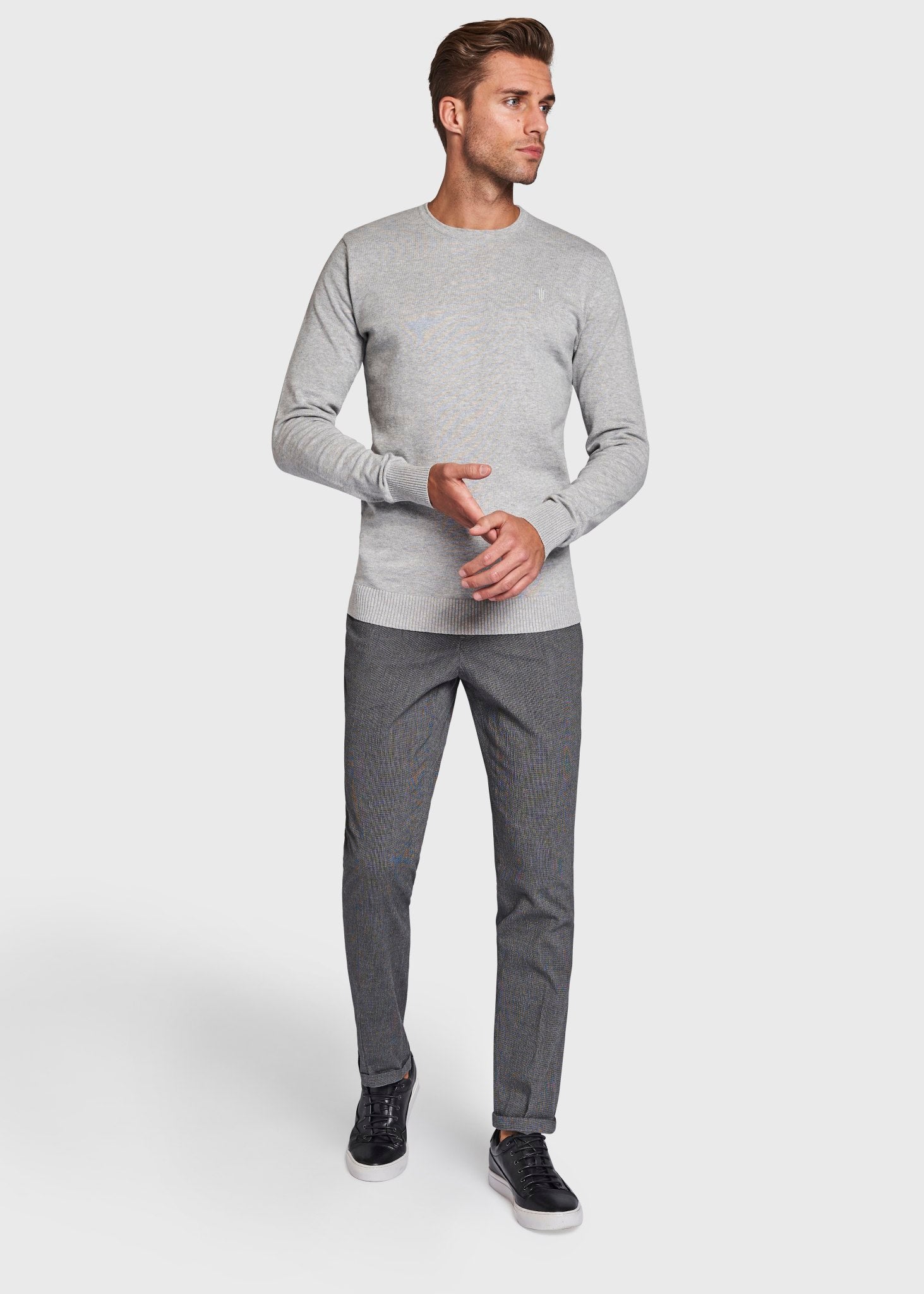BS Marvel Slim Fit Byxor - Grå