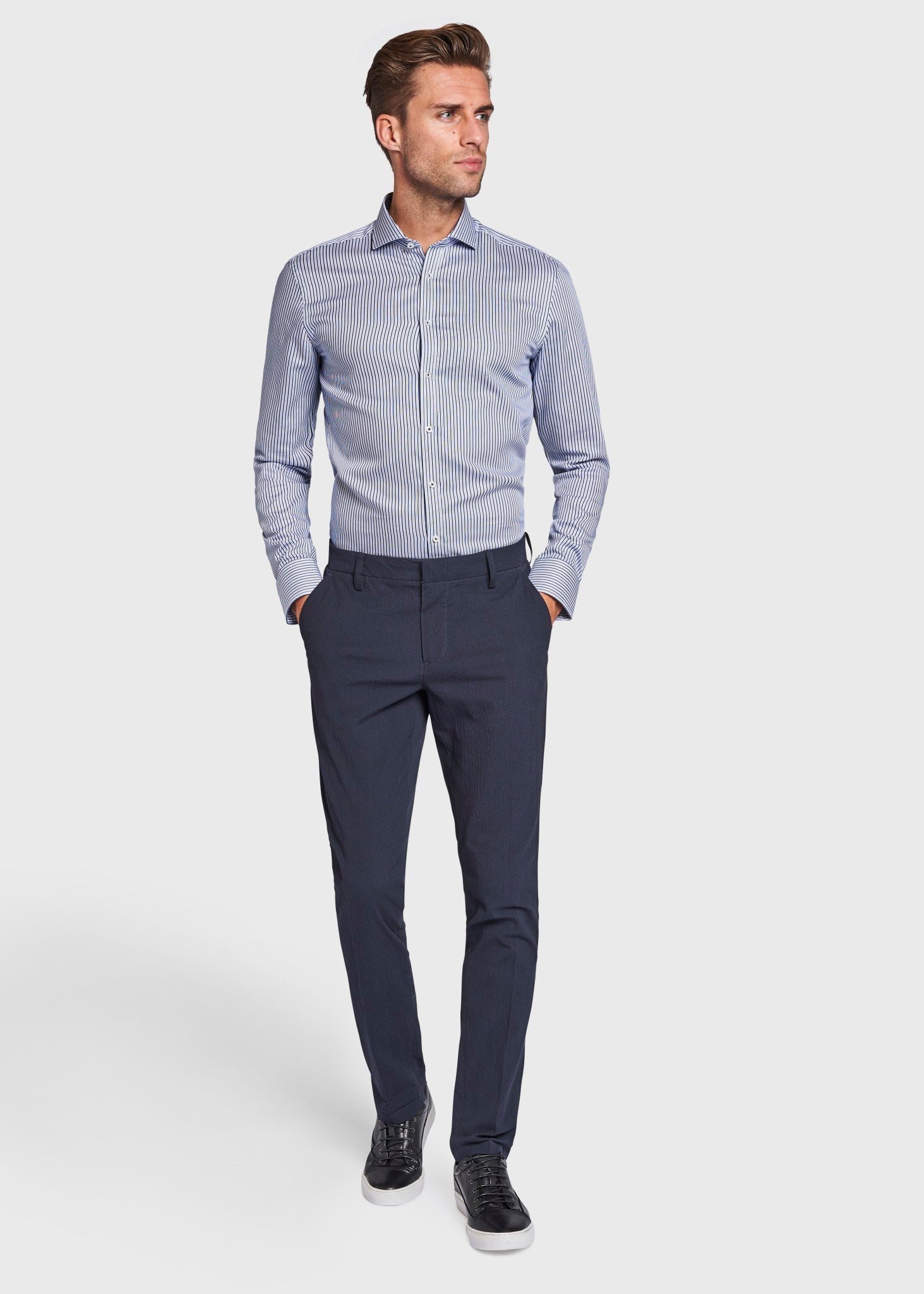 BS Marvel Slim Fit Byxor - Navy