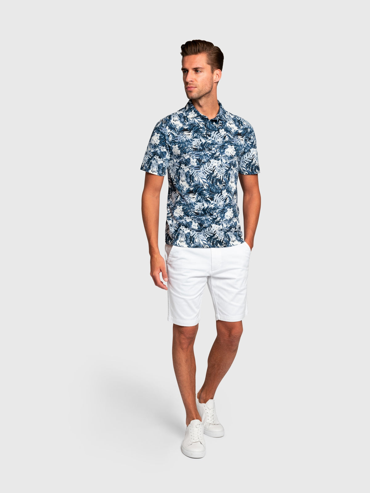 BS Hawaii Regular Fit Polo Shirt - Blue