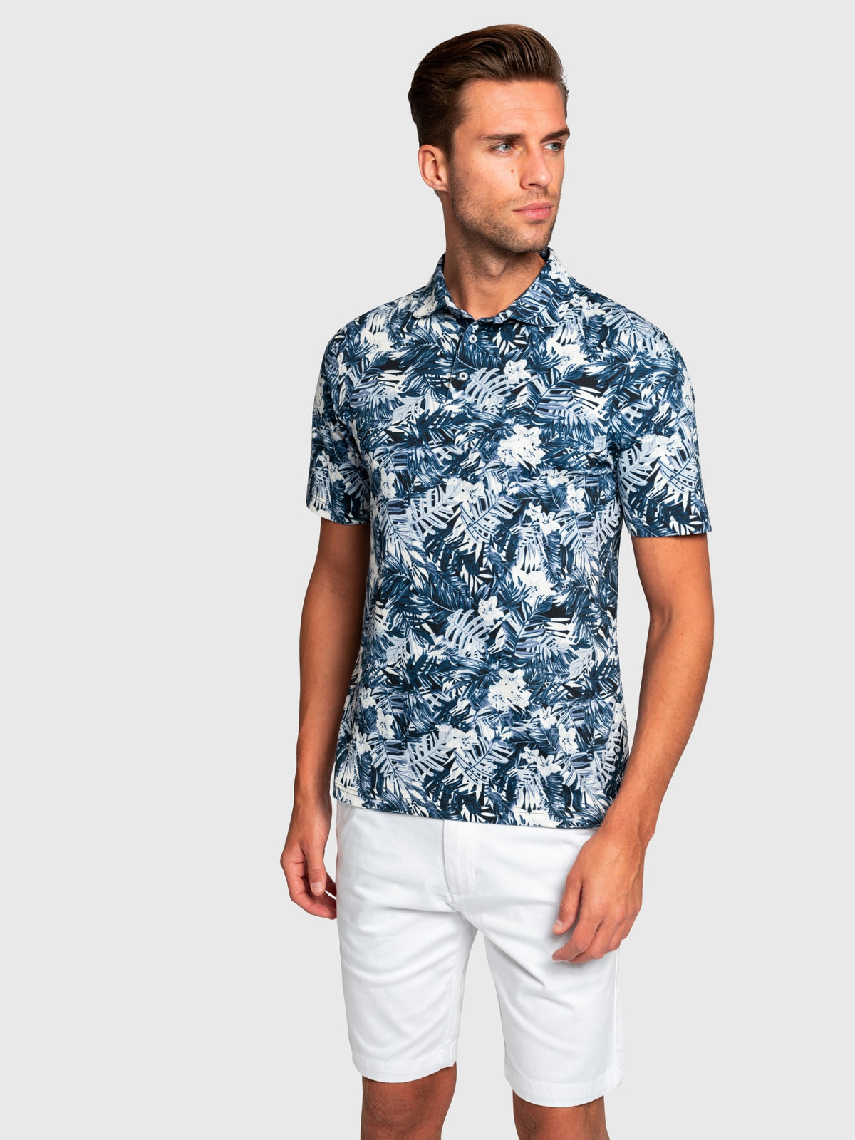 BS Hawaii Regular Fit Polo Shirt - Blue