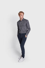 BS Jackson Slim Fit Skjorte - Navy