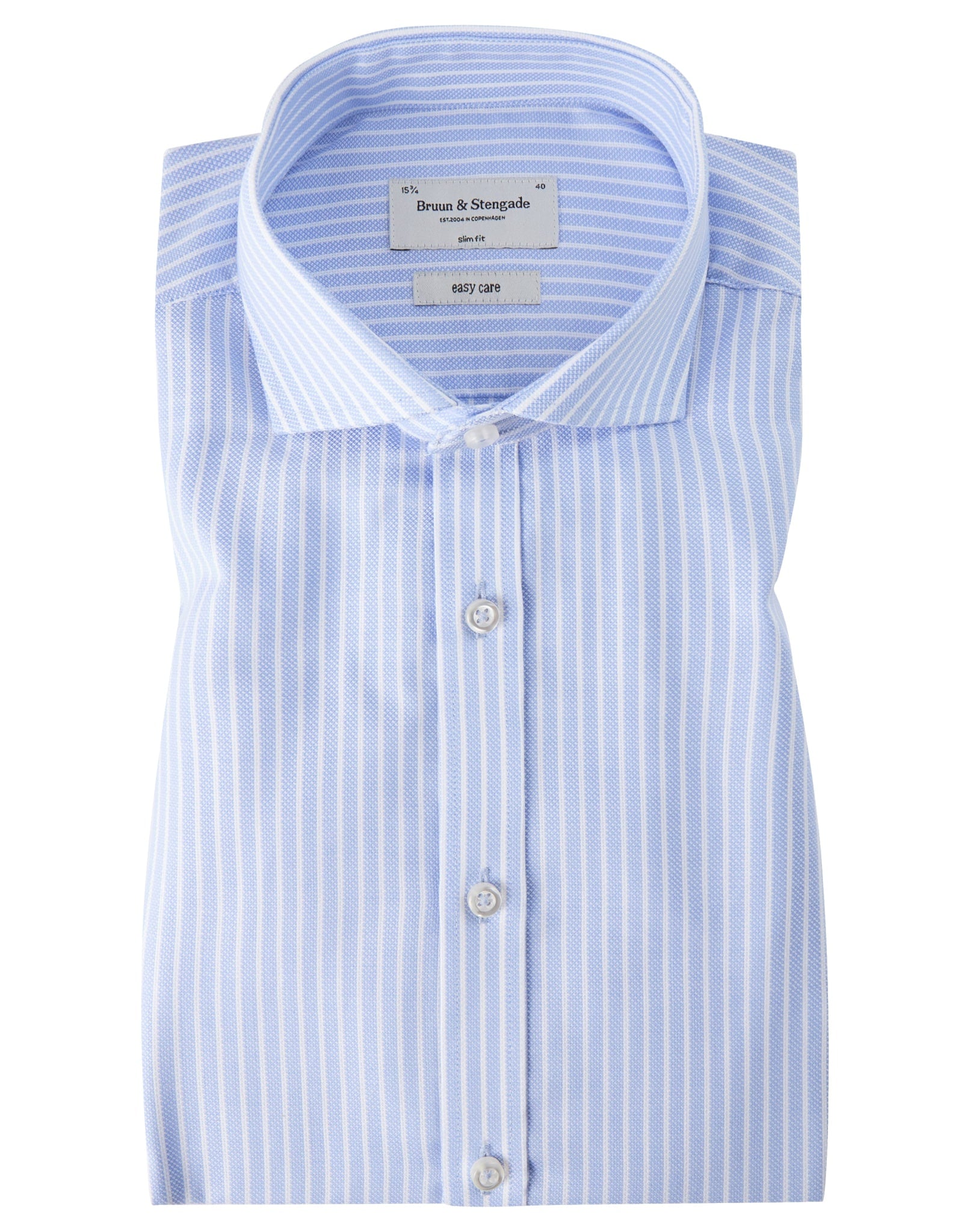 BS Dylan Slim Fit Skjorta - Ljusblå