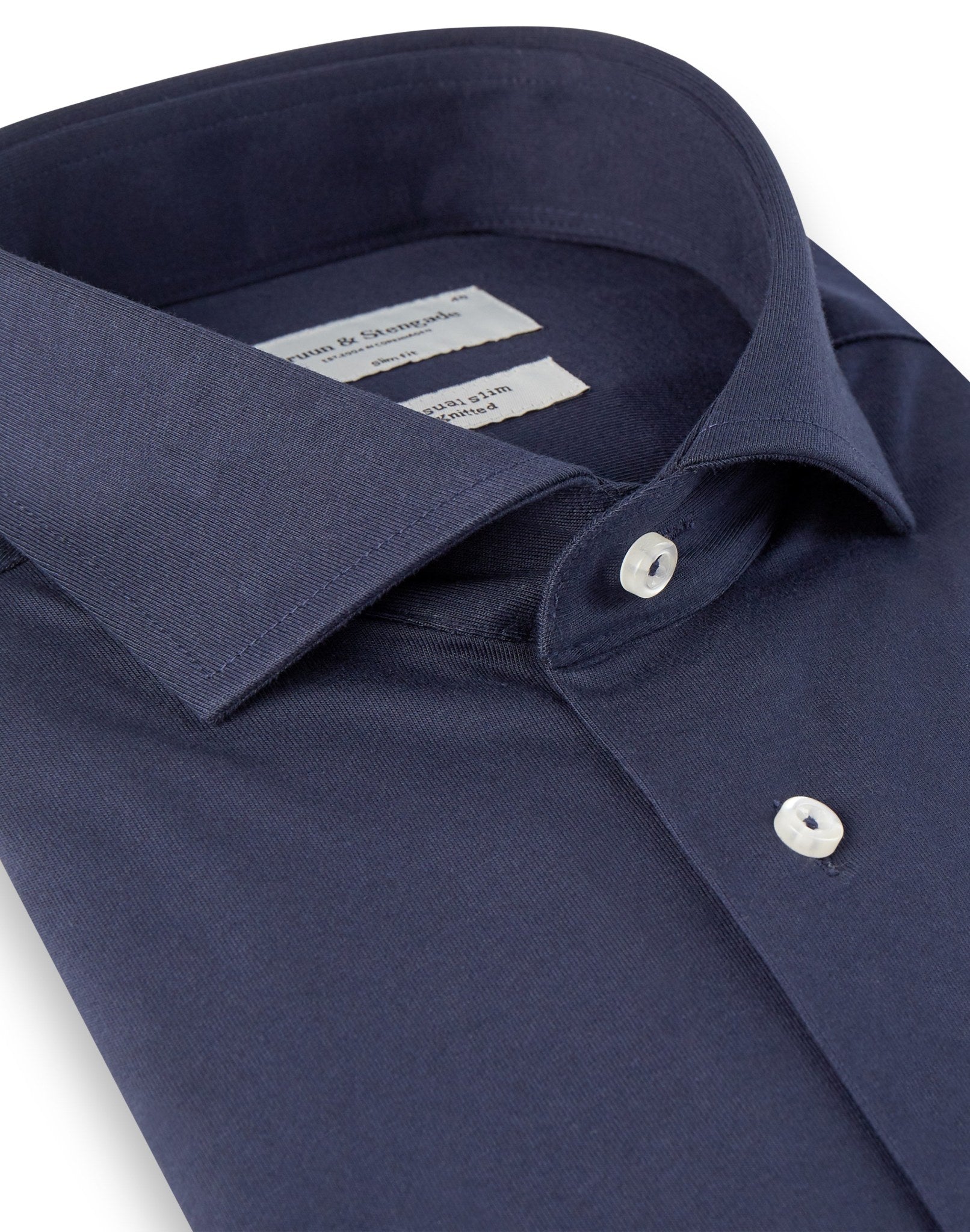 BS Raven Slim Fit Skjorta - Marinblå