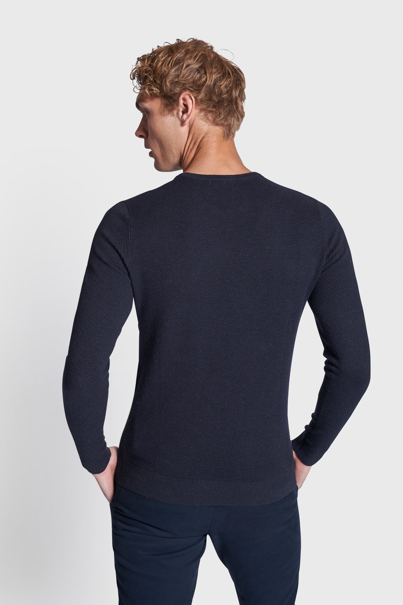BS Gasquet Regular Fit Strik - Navy