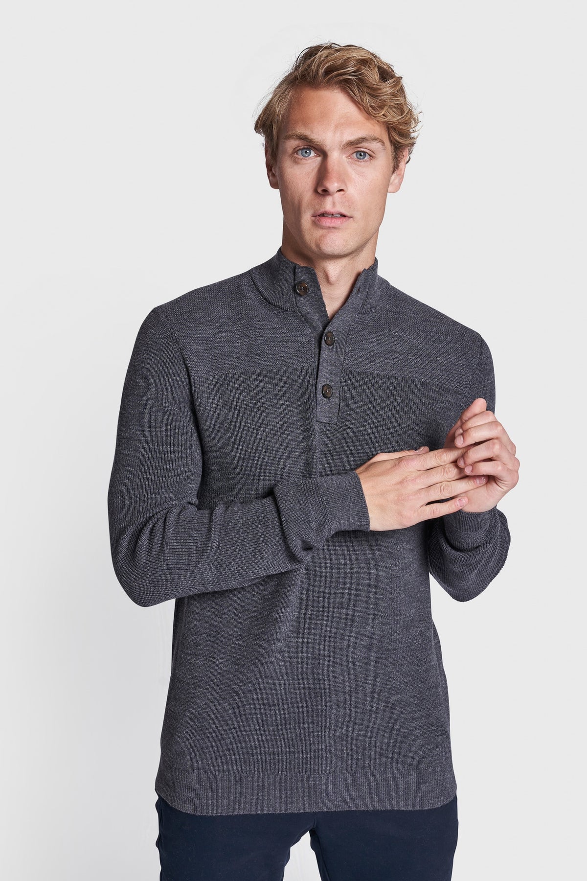 BS Monfils Regular Fit Strik - Grey