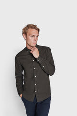 BS Jobe Casual Slim Fit Skjorte - Dark Green