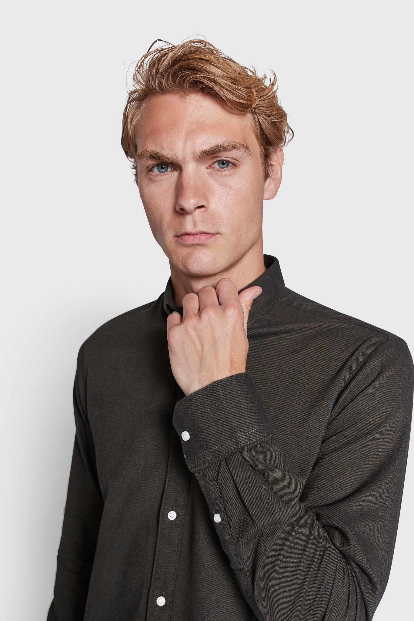 BS Jobe Casual Slim Fit Skjorte - Dark Green